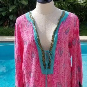 VIX beach top/ cover up size M🌺